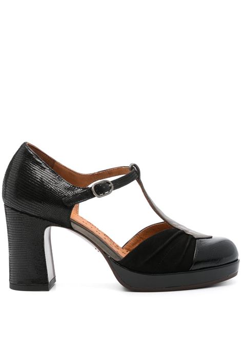 Black Dajud 70mm T-bar strap pumps Chie Mihara - women